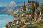 ₴ Картина пейзаж пейзаж відомого художника від 159 грн: Вид на озеро Комо
