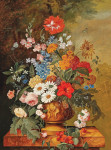 ₴ Репродукція натюрморт від 263 грн.: Великий натюрморт із квітами
