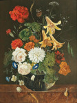 ₴ Репродукція натюрморт від 257 грн.: Букет літніх квітів у скляній вазі