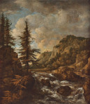 ₴ Картина пейзаж художника від 235 грн: Пейзаж з водоспадом