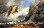 ₴ Картина пейзаж известного художника от 212 грн.: Водопад на Рейне в Шаффхаузен