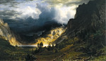 ₴ Картина пейзаж відомого художника від 145 грн.: Шторм в Скелястих горах