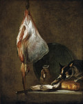 ₴ Картина натюрморт відомого художника від 190 грн.: Кіт і риба скат