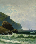 ⚓ Картіна морський пейзаж художника від 183 грн.: Морський пейзаж з човнами у відкритому морі