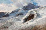 ₴ Картина пейзаж художника от 170 грн.: Лискамм из хижины Гнифетти, Вале, Швейцария
