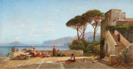 ₴ Картина побутової жанр художника від 137 грн.: Тераса на Капрі