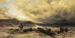 ₴ Картина побутової жанр художника від 176 грн.: Караван в піщаній бурі