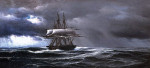 ⚓Картина морський пейзаж художника від 123 грн.: Судно під час шторму