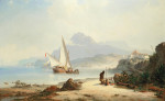 ⚓Картина морський пейзаж художника від 156 грн.: Судноплавство біля берегів Барбері