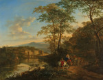 ₴ Картина пейзаж відомого художника від 194 грн.: Італійський пейзаж з Понте Молле