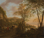 ₴ Картина пейзаж відомого художника від 171 грн.: Подорожні на гірській дорозі