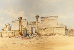 ₴ Картина пейзаж художника від 184 грн.: Храмовий комплекс Мединет Абу у Фівах