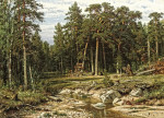 ₴ Картина пейзаж відомого художника від 194 грн: Щогловий сосновий ліс в Вятської губернії