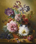 ₴ Картина натюрморт відомого художника від 172 грн.: Розкішний квітковий натюрморт