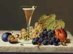 ₴ Картина натюрморт художниці від 207 грн.: Натюрморт з фруктами і шампанським