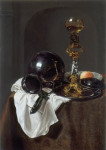 ₴ Картина натюрморт художника від 205 грн.: Келих вина, олов'яний глечик і інші об'єкти