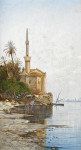 ₴ Картина пейзаж художника від 191 грн.: Рибалки і човен на березі Нілу