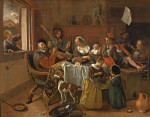 ₴ Картина побутової жанр відомого художника від 248 грн.: Веселе сімейство
