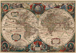 ₴ Древние карты высокого разрешения от 120 грн.: Новая всемирная карта
