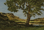 ₴ Картина пейзаж художника від 230 грн.: Старий дуб, річка Луара