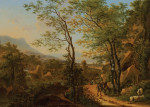 ₴ Картина пейзаж художника від 236 грн.: Гірський пейзаж в Італії
