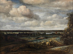 ₴ Картина пейзаж известного художника от 249 грн.: Голландский панорамный пейзаж с отдаленным видом Харлема