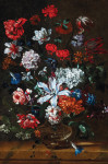 ₴ Картина натюрморт художника від 217 грн.: Квіти у скляній вазі