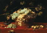 ₴ Картина натюрморт художника від 229 грн.: Натюрморт із виноградом у кошику