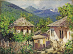 ₴ Купити репродукцію краєвид відомого художника від 241 грн.: Гірське село