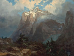 ₴ Купить репродукцию пейзаж известного художника от 241 грн.: Гора Брюэр из каньона Королевской реки