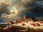 ⚓Репродукція морський краєвид від 235 грн.: Бурхливе море з аварією корабля