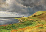 ₴ Репродукция пейзаж от 223 грн.: Падающий ливень на побережье Дании