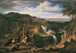 ₴ Репродукція краєвид від 223 грн.: Водоспади Тіволі поблизу Риму