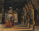 ₴ Репродукція побутовий жанр від 253 грн.: Індійська хода зі слоном