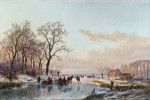 ₴ Репродукция пейзажа от 217 грн: Замерзший канал у реки Маас