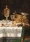 ₴ Репродукція натюрморт від 208 грн.: Натюрморт зі скляною чашкою та кулером для шампанського