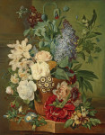 ₴ Репродукція натюрморт від 247 грн.: Квіти в теракотовій вазі