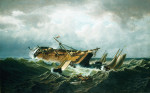 ⚓Репродукція морський краєвид від 269 грн.: Корабельна аварія біля Нантакету після шторму