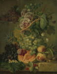 ₴ Репродукція натюрморт від 282 грн.: Натюрморт з квітами та фруктами