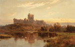 ₴ Репродукція краєвид від 302 грн.: Віндзорський замок на заході сонця