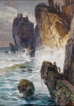 ⚓Репродукція морський пейзаж від 317 грн.: Міфологічна сцена на скелястому узбережжі