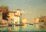 ₴ Репродукція міський краєвид 328 грн.: Гондоли на венеціанській бухті
