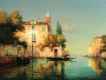 ₴ Репродукція міський краєвид 355 грн.: Гондола на венеціанському каналі