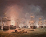 ₴ Репродукція батального жанру від 381 грн.: Битва на Нілі, 1 серпня 1798