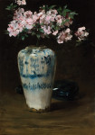 ₴ Репродукция натюрморт от 307 грн.: Розовая азалия в китайском вазе