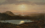 ₴ Репродукция пейзаж от 310 грн.: Вид на озеро Игл с горы Кадиллак
