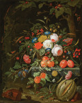 ₴ Репродукция натюрморт от 388 грн.: Цветы и фрукты