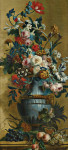 ₴ Репродукція натюрморт від 246 грн.: Квіти у синій вазі