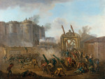 ₴ Репродукція батального жанру від 386 грн.: Штурм Бастилії 14 липня 1789