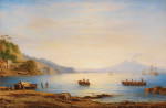 ⚓Репродукція морський краєвид від 360 грн.: Бухта біля Неаполя з видом на Везувій